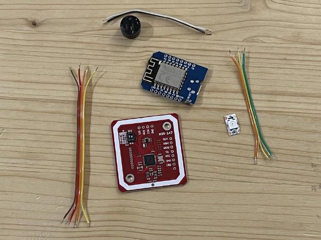Components prepared to build a tag reader